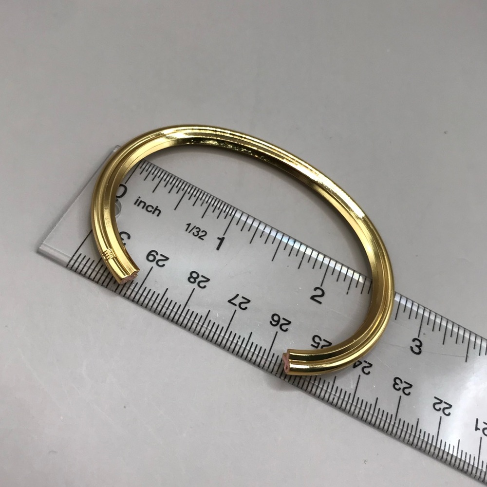 Laundry By Shelli Seagal Breast Cancer Awareness Gold-Tone Cuff Bracelet - Picture 9 of 10